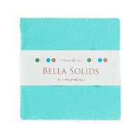 Moda Fabric Bella Solids Charm Pack Duck Egg Blue