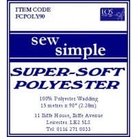 EQS Fabric Wadding Super Soft Wadding 100% Polyester 90 Inch Wide  - The Sewing Studio