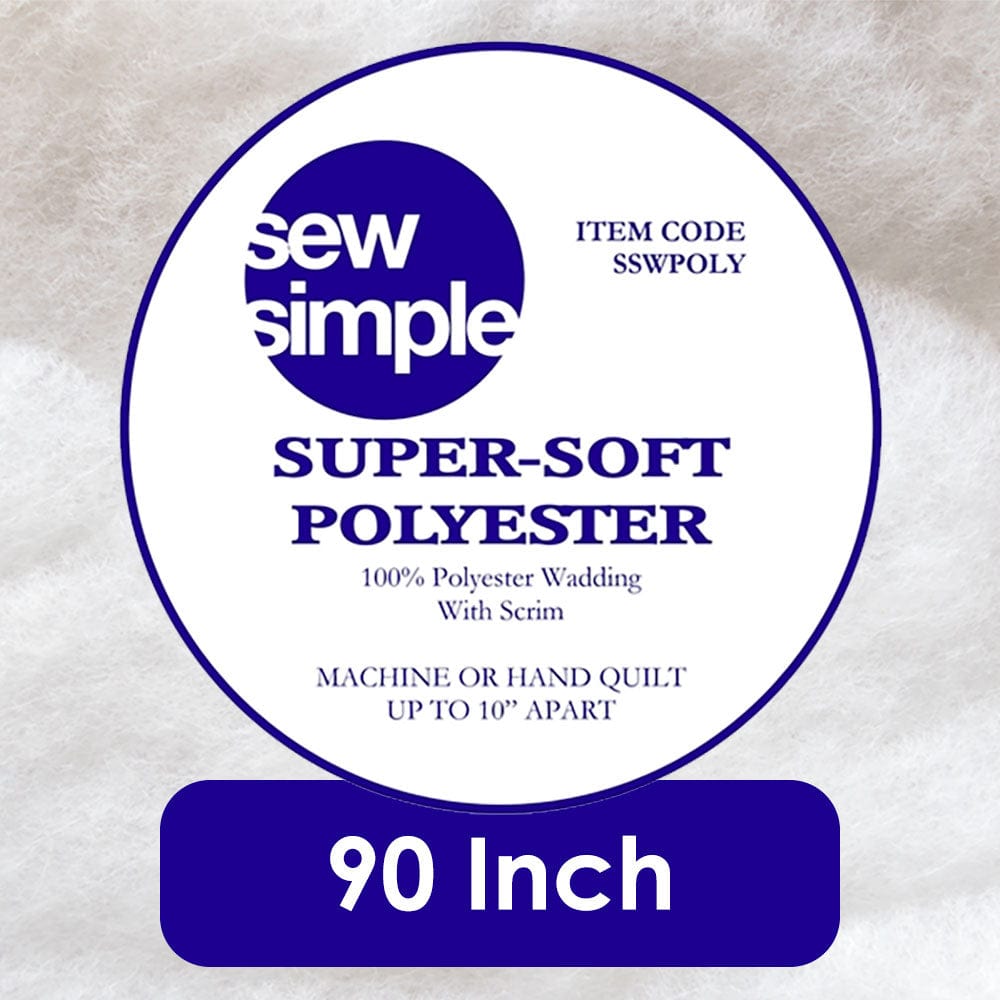 EQS Fabric Wadding Super Soft Wadding 100% Polyester 90 Inch Wide  - The Sewing Studio