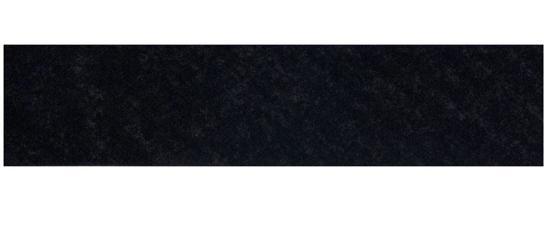 Essential Trimmings Bias Binding Polycotton Bias Binding: 2.5m x 12mm: Black  - The Sewing Studio