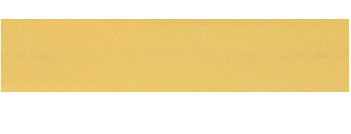 Essential Trimmings Bias Binding Polycotton Bias Binding: 2.5m x 12mm: Canary  - The Sewing Studio