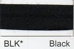 Essential Trimmings Bias Binding Polycotton Bias Binding: 2.5m x 25mm: Black  - The Sewing Studio