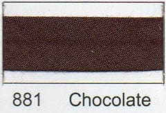 Essential Trimmings Bias Binding Polycotton Bias Binding: 2.5m x 25mm: Chocolate  - The Sewing Studio
