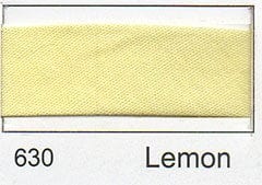 Essential Trimmings Bias Binding Polycotton Bias Binding: 2.5m x 25mm: Lemon  - The Sewing Studio