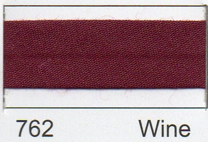 Essential Trimmings Bias Binding Polycotton Bias Binding: 2.5m x 25mm: Wine  - The Sewing Studio