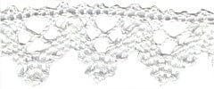 Essential Trimmings Lace Trim: Lace: Cotton: 16mm: White. Per metre.  - The Sewing Studio