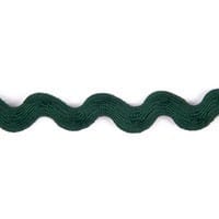 Polyester Ric Rac Trim: 14mm: Forest Green