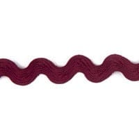 Essential Trimmings Ric Rac Polyester Ric Rac Trim: 14mm: Wine  - The Sewing Studio for sale UK - The Sewing Studio