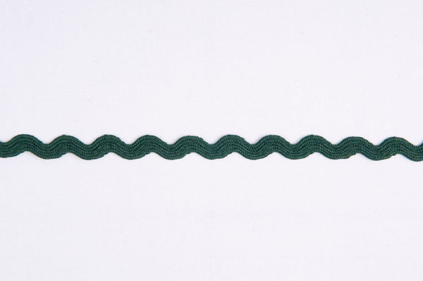 Polyester Ric Rac Trim: 8mm: Forest