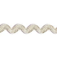 Essential Trimmings Ric Rac Polyester Ric Rac Trim: 8mm: Natural  - The Sewing Studio for sale UK - The Sewing Studio