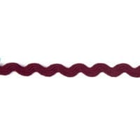 Essential Trimmings Ric Rac Polyester Ric Rac Trim: 8mm: Wine  - The Sewing Studio for sale UK - The Sewing Studio