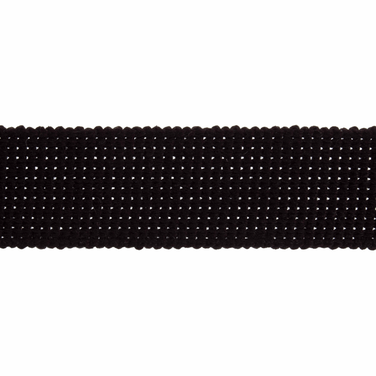 Cotton Acrylic Webbing Trim: 30mm: Black