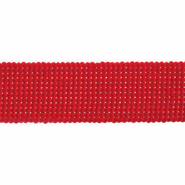 Cotton Acrylic Webbing Trim: 30mm: Red. Price per metre.
