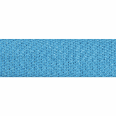 Herringbone Cotton Tape Mid Blue 20mm Wide Price Per Metre