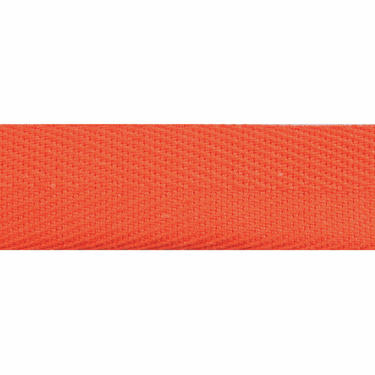 Herringbone Cotton Tape Orange 20mm Wide Price Per Metre