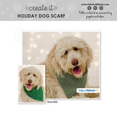 Fabric Editions Download Free Pattern: Holiday Dog Scarf  - The Sewing Studio for sale UK - The Sewing Studio