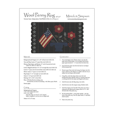 Free Pattern: Wool Penny Rug