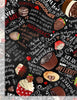 Timeless Treasures Fabric Chocolate Lovers Text