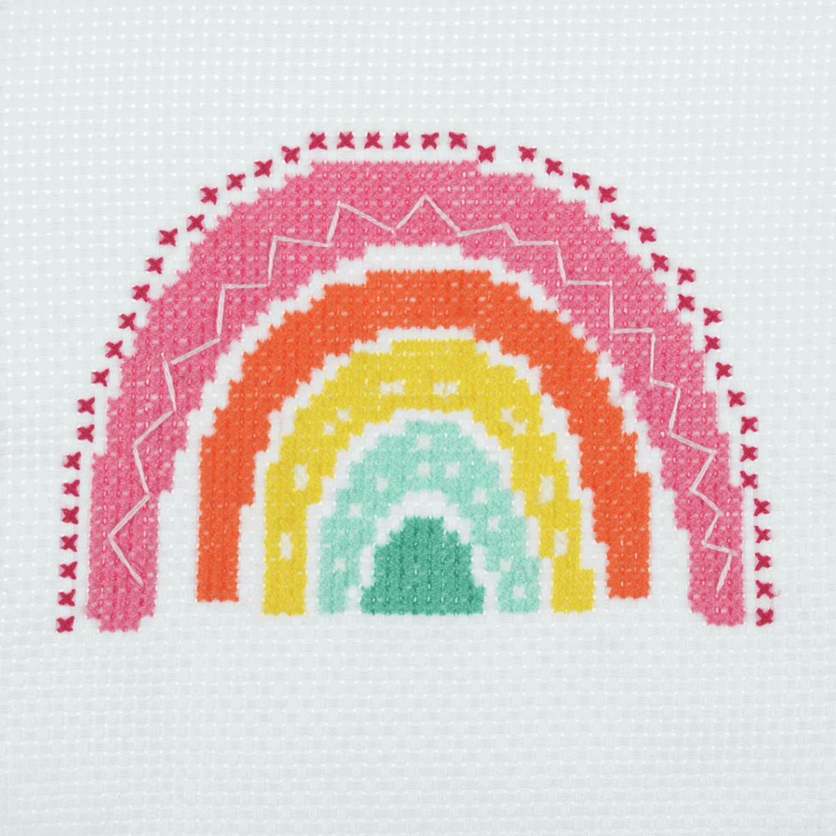 Cross Stitch Kit Rainbow