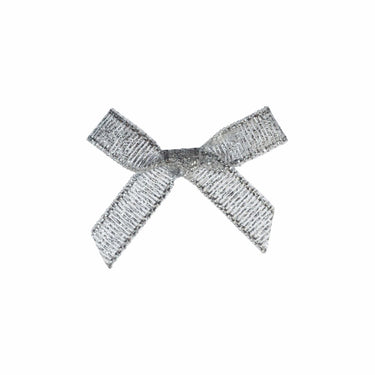 Groves Bows Ribbon Bow: Silver: 7mm. Price per bow.  - The Sewing Studio for sale UK - The Sewing Studio