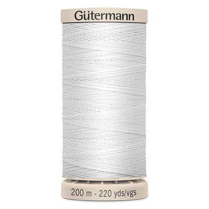 Gutermann Threads Gutermann Hand Quilting Thread 200M Colour 5709 (White)  - The Sewing Studio