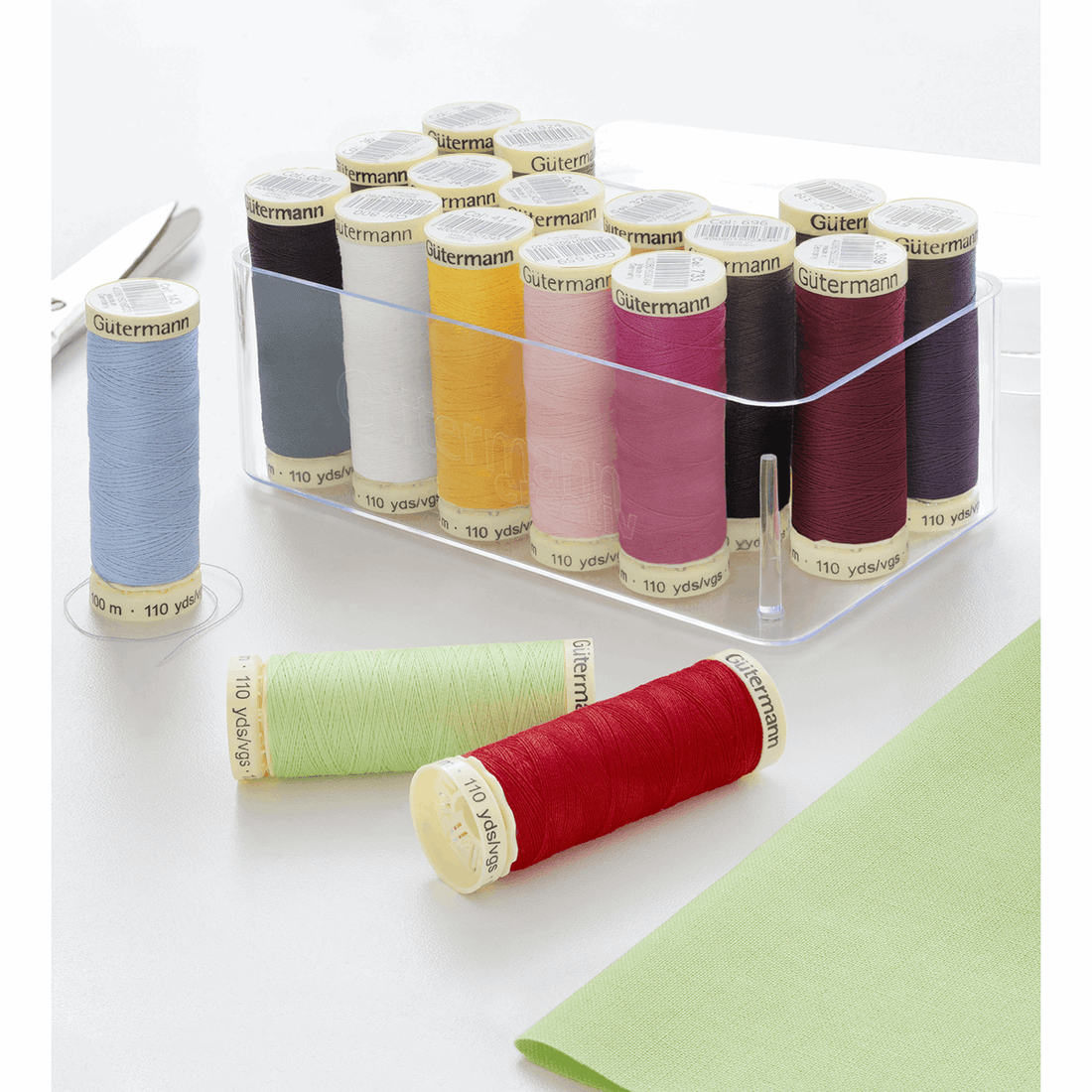 Gutermann Threads Gutermann Thread Set Polyester Sew-All thread 100m Pack of 18  - The Sewing Studio