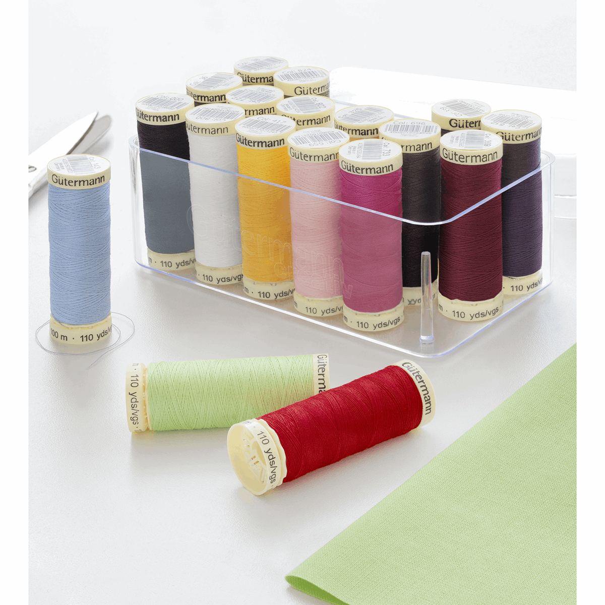 Gutermann Threads Gutermann Thread Set Polyester Sew-All thread 100m Pack of 18  - The Sewing Studio