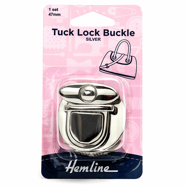 Bag Buckle Tuck Lock 47mm Nickel