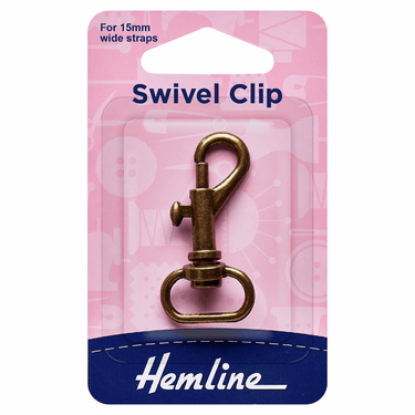 Swivel Clip: Bronze: 15mm