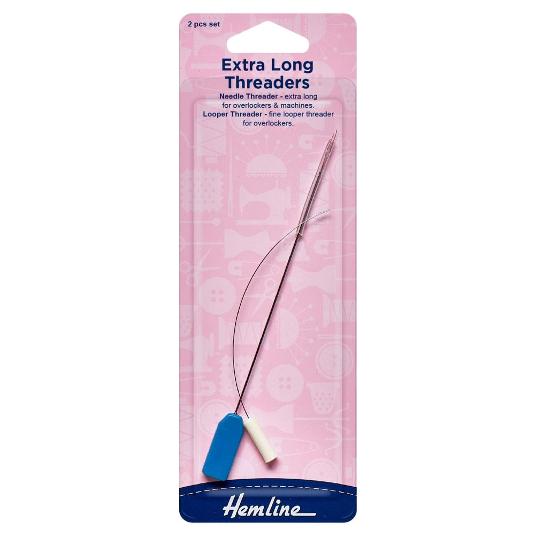 Hemline Sewing Machine Accessories Extra Long Threaders  - The Sewing Studio
