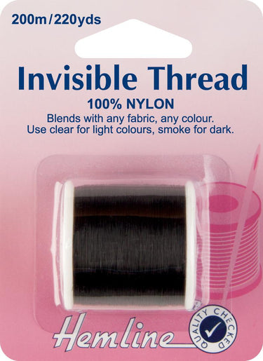 Hemline Threads Invisible Thread: Smoke  - The Sewing Studio for sale UK - The Sewing Studio