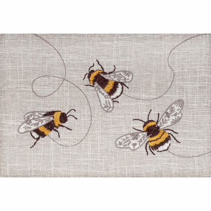 HobbyGift Sewing Tins and Boxes Sewing Box Embroidered Bees  - The Sewing Studio