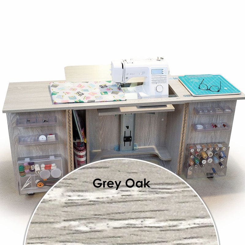 Horn Sewing Cabinets Horn Gemini American Grey Oak  - The Sewing Studio