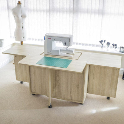 Horn Sewing Cabinets Horn Gemini XL American Grey Oak  - The Sewing Studio
