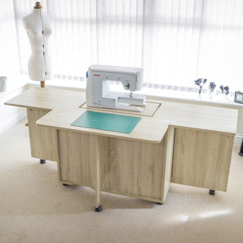 Horn Sewing Cabinets Horn Gemini XL Weathered Oak  - The Sewing Studio