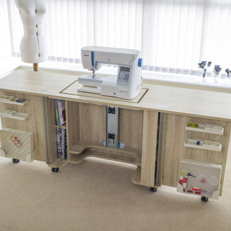 Horn Sewing Cabinets Horn Gemini XL Weathered Oak  - The Sewing Studio