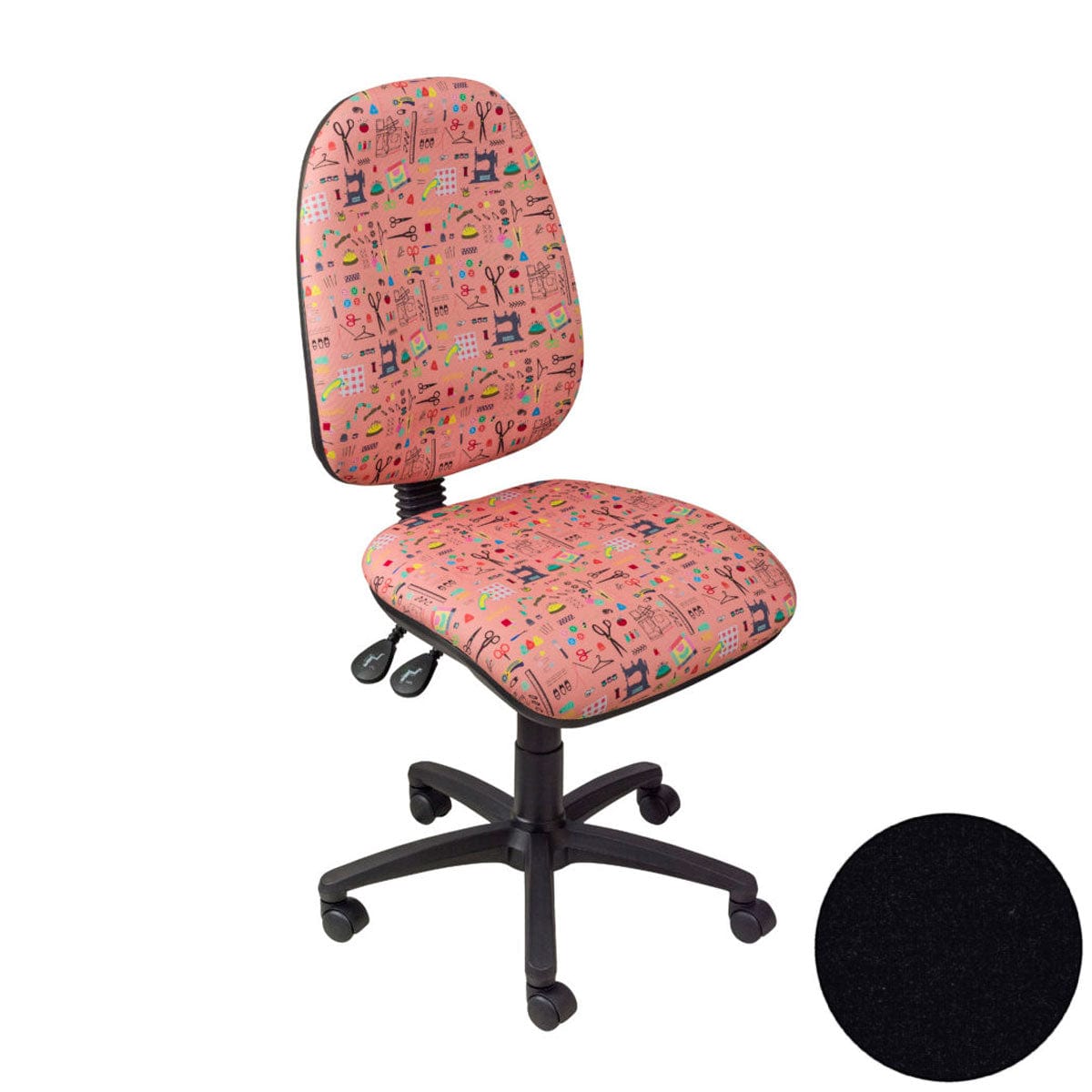 Horn Sewing Cabinets Horn Hobby Chair Charcoal  - The Sewing Studio