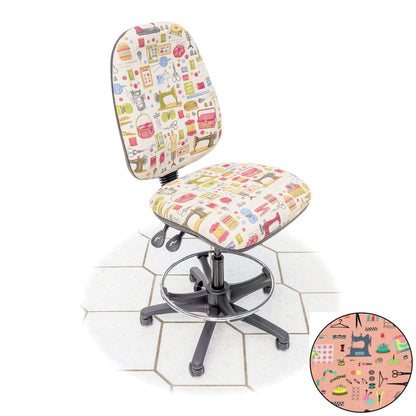 Horn Sewing Cabinets Horn Hobby Tall Chair Habby Peach  - The Sewing Studio