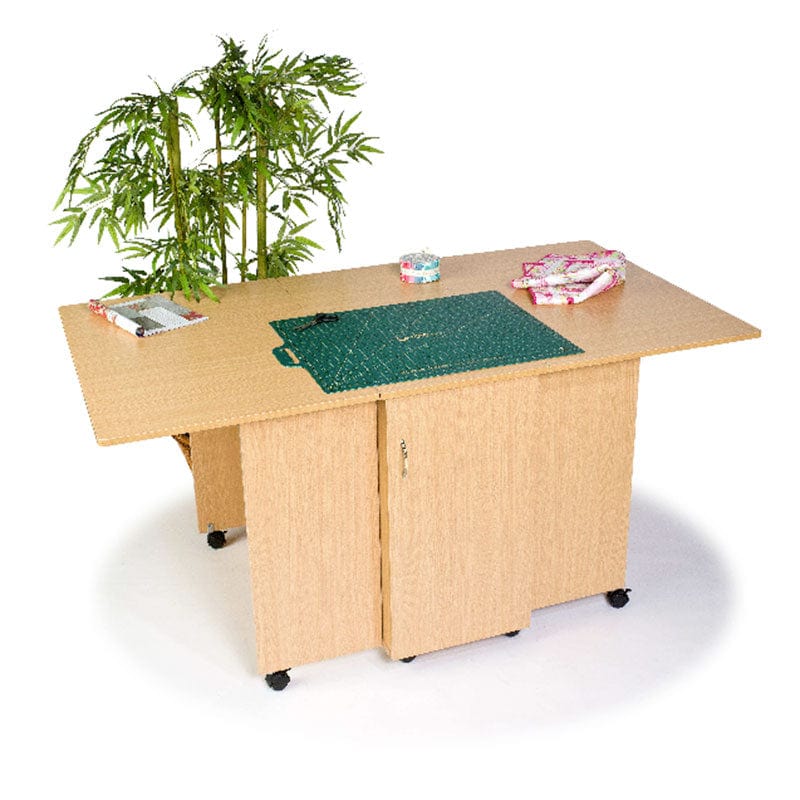 Horn Sewing Cabinets Horn Maxi Hobby Table American Grey Oak  - The Sewing Studio