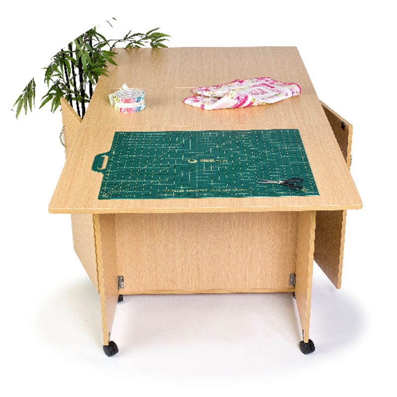 Horn Sewing Cabinets Horn Maxi Hobby Table American Grey Oak  - The Sewing Studio