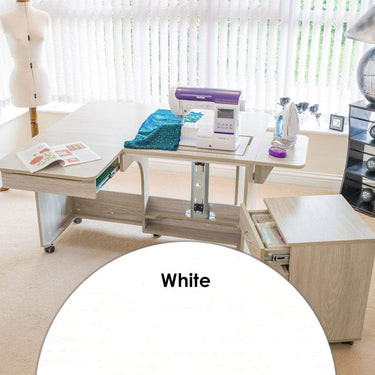 Horn Sewing Cabinets Horn Quilters Delight Mk2 White  - The Sewing Studio for sale UK - The Sewing Studio