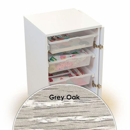 Horn Sewing Cabinets Horn Rolla Storage Cabinet American Grey Oak  - The Sewing Studio