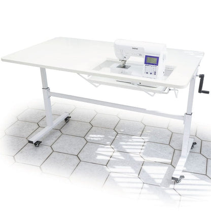 Horn Sewing Cabinets Horn Sewers Vision Table Mk2 White  - The Sewing Studio