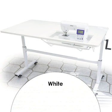 Horn Sewing Cabinets Horn Sewers Vision Table Mk2 White  - The Sewing Studio for sale UK - The Sewing Studio