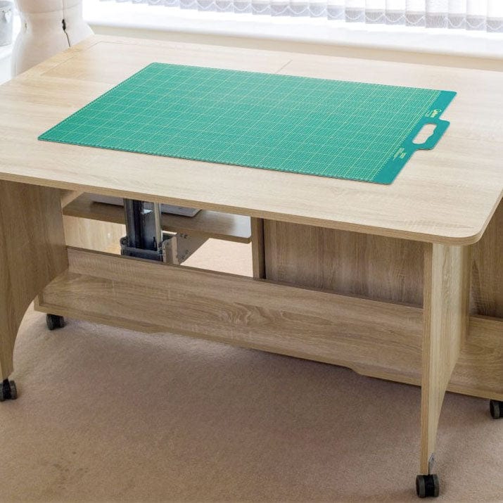 Horn Sewing Cabinets Horn Super Q Cabinet American Grey Oak  - The Sewing Studio