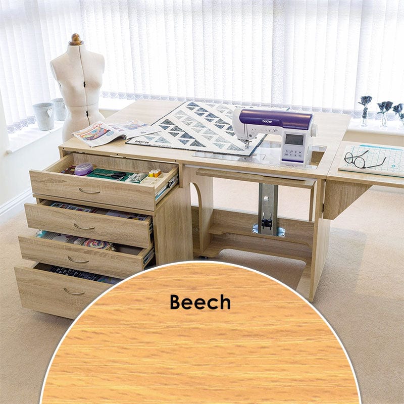 Horn Sewing Cabinets Horn Super Q Cabinet Beech  - The Sewing Studio