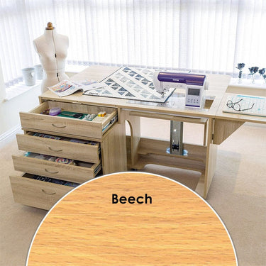 Horn Sewing Cabinets Horn Super Q Cabinet Beech  - The Sewing Studio for sale UK - The Sewing Studio