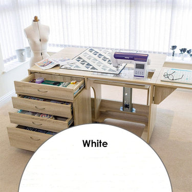 Horn Sewing Cabinets Horn Super Q Cabinet White  - The Sewing Studio for sale UK - The Sewing Studio