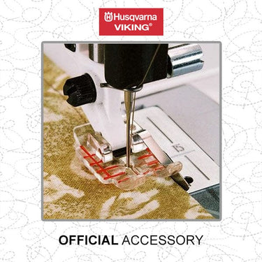 Husqvarna Sewing Machine Accessories Husqvarna Clear 1/4 Inch Piecing Foot With Guide 412927445  - The Sewing Studio for sale UK - The Sewing Studio