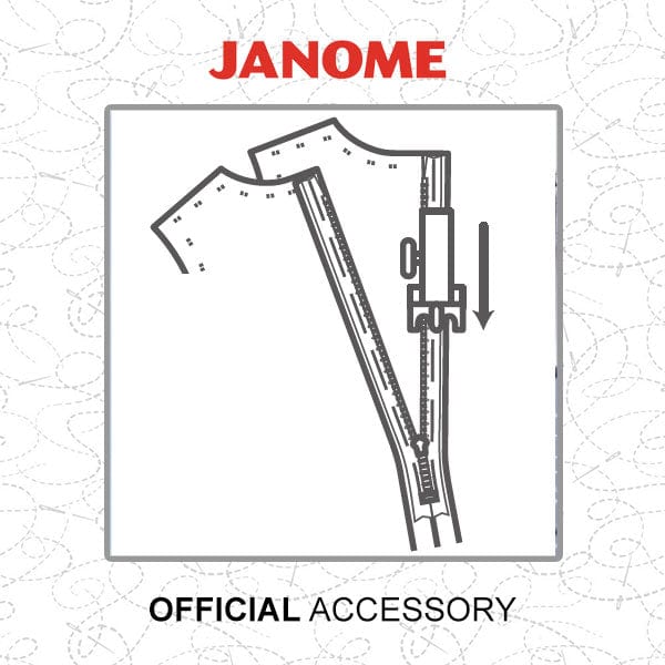 Janome Zipper Foot Concealed 200333001